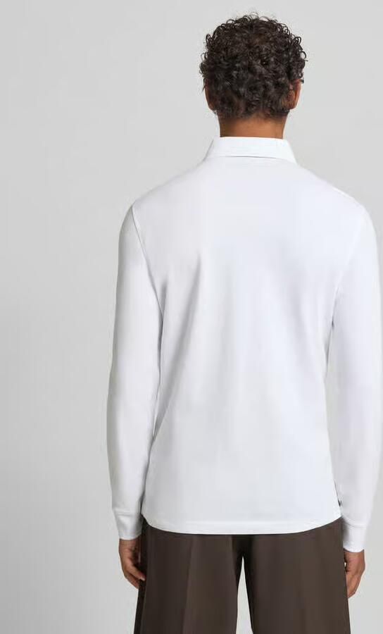 Bugatti Regular fit Poloshirt met contrastkraag en Labelstitching - Foto 2