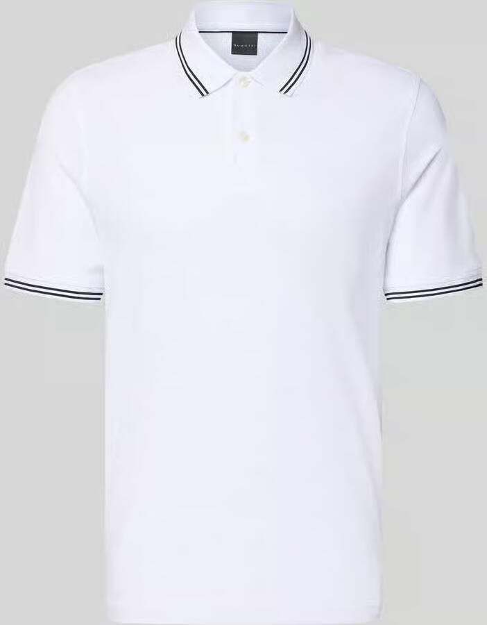 Bugatti regular fit poloshirt met gestikt logo - Foto 2