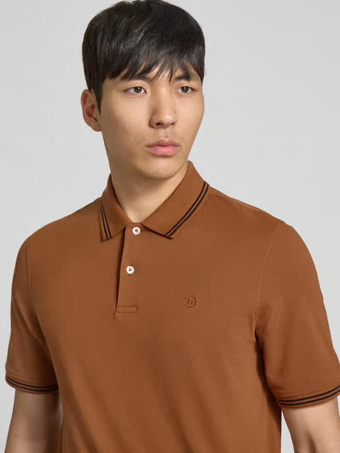 Bugatti regular fit poloshirt met gestikt logo
