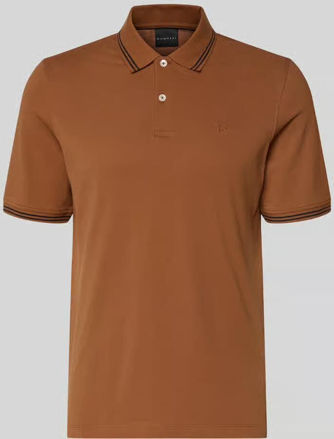 Bugatti regular fit poloshirt met gestikt logo - Foto 2