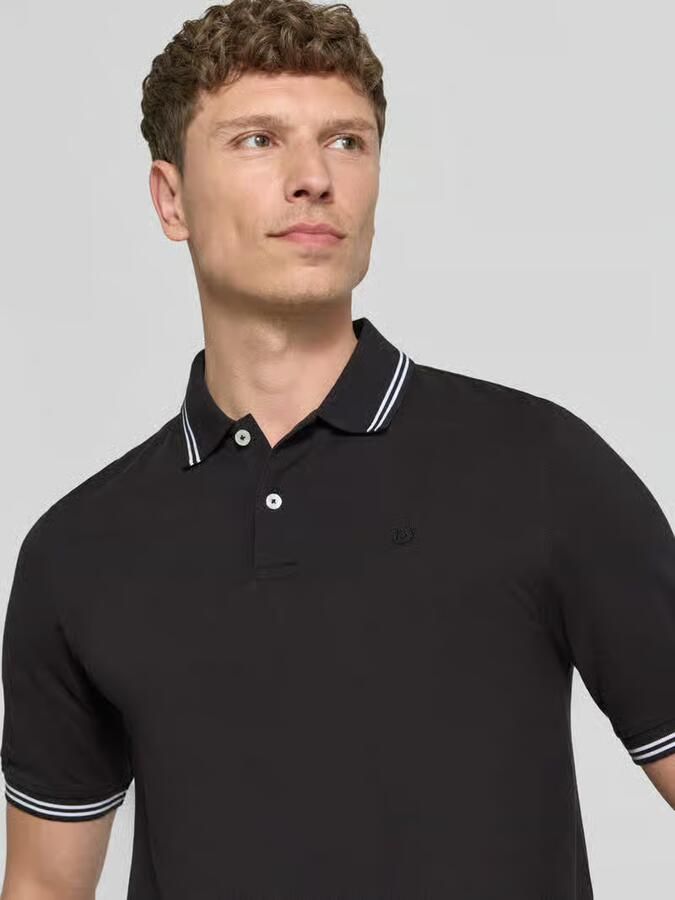 Bugatti regular fit poloshirt met gestikt logo
