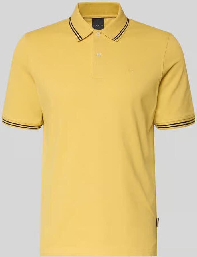 Bugatti regular fit poloshirt met gestikt logo - Foto 2