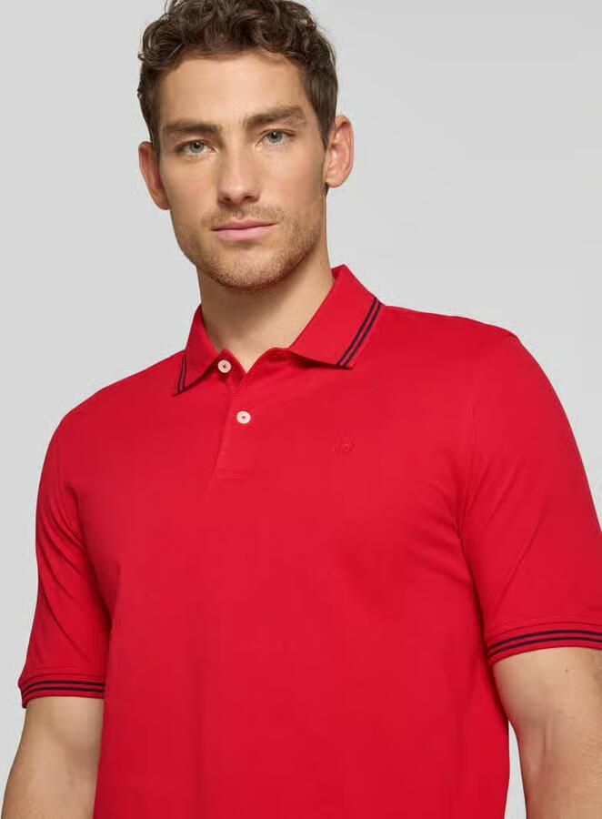 Bugatti regular fit poloshirt met gestikt logo