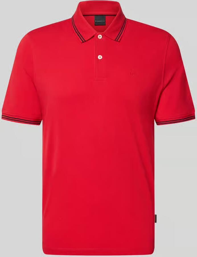 Bugatti regular fit poloshirt met gestikt logo - Foto 2