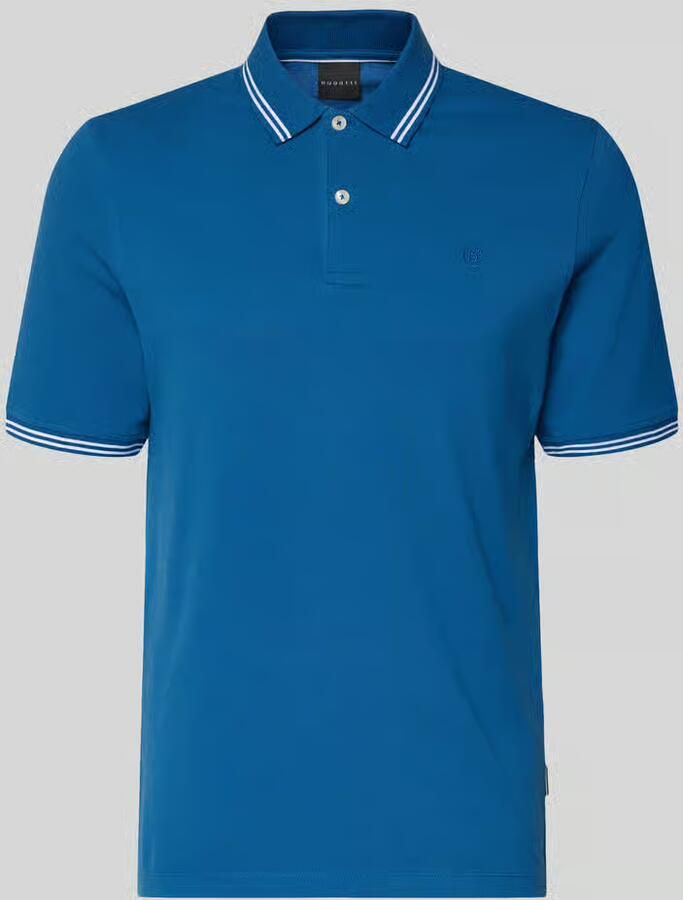 Bugatti regular fit poloshirt met gestikt logo - Foto 2