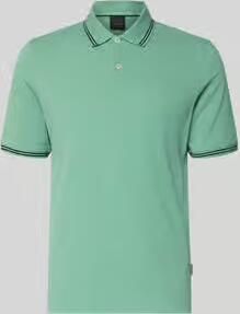 Bugatti regular fit poloshirt met gestikt logo