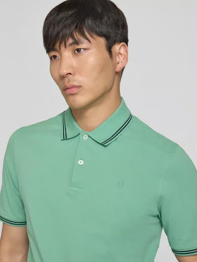 Bugatti regular fit poloshirt met gestikt logo