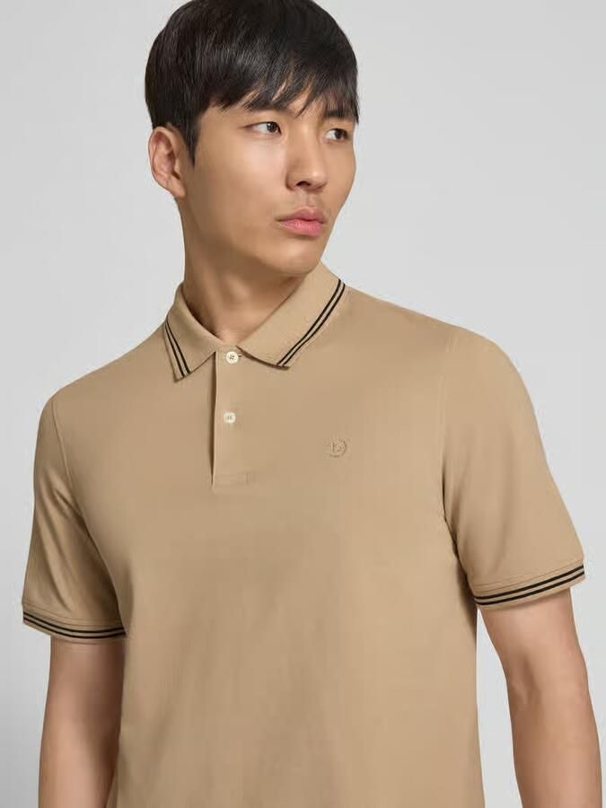 Bugatti regular fit poloshirt met gestikt logo