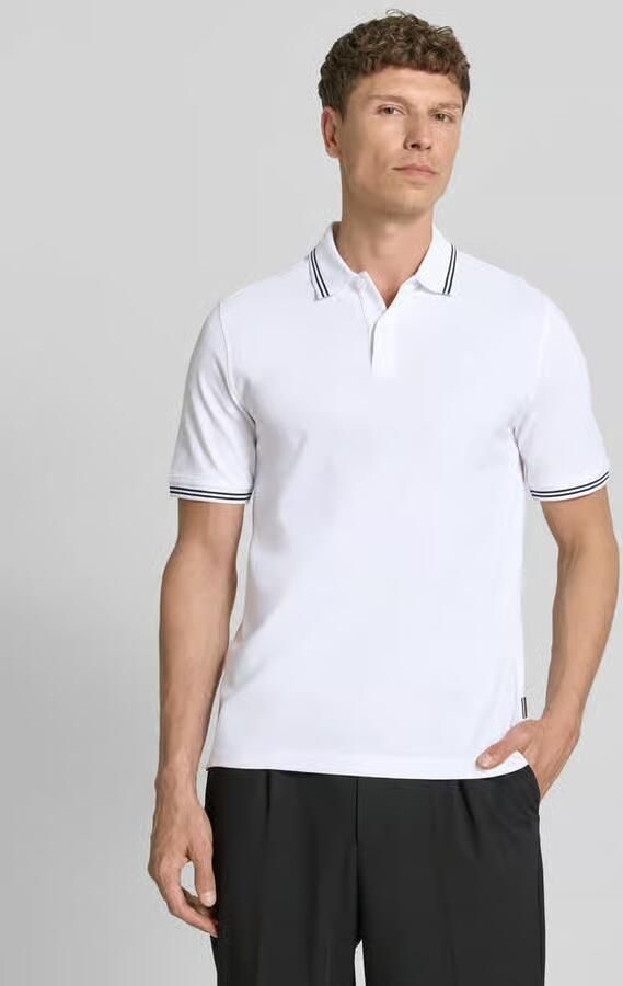 Bugatti regular fit poloshirt met gestikt logo - Foto 4