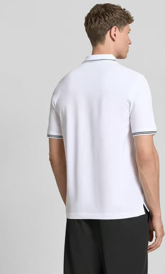 Bugatti regular fit poloshirt met gestikt logo