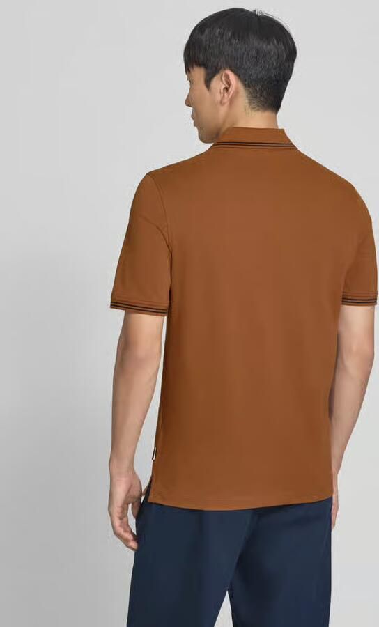 Bugatti regular fit poloshirt met gestikt logo