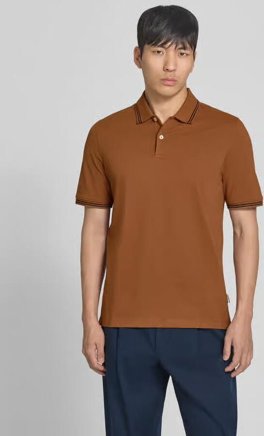 Bugatti regular fit poloshirt met gestikt logo - Foto 4