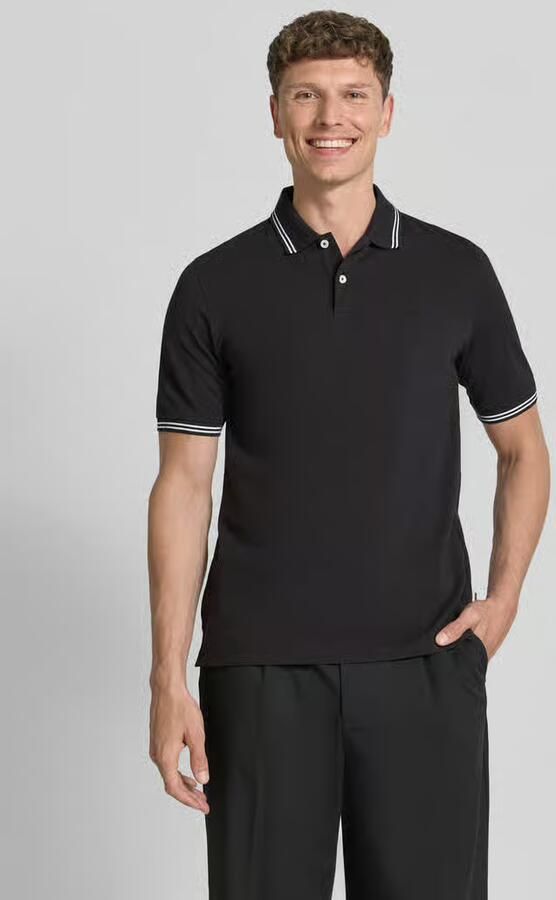 Bugatti regular fit poloshirt met gestikt logo - Foto 3