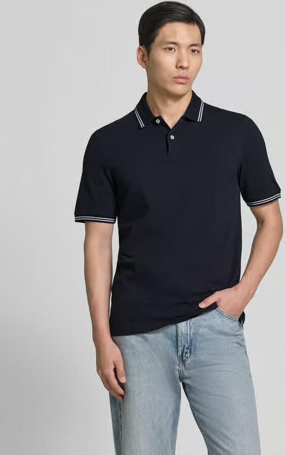Bugatti regular fit poloshirt met gestikt logo - Foto 2