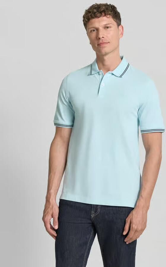 Bugatti regular fit poloshirt met gestikt logo - Foto 3