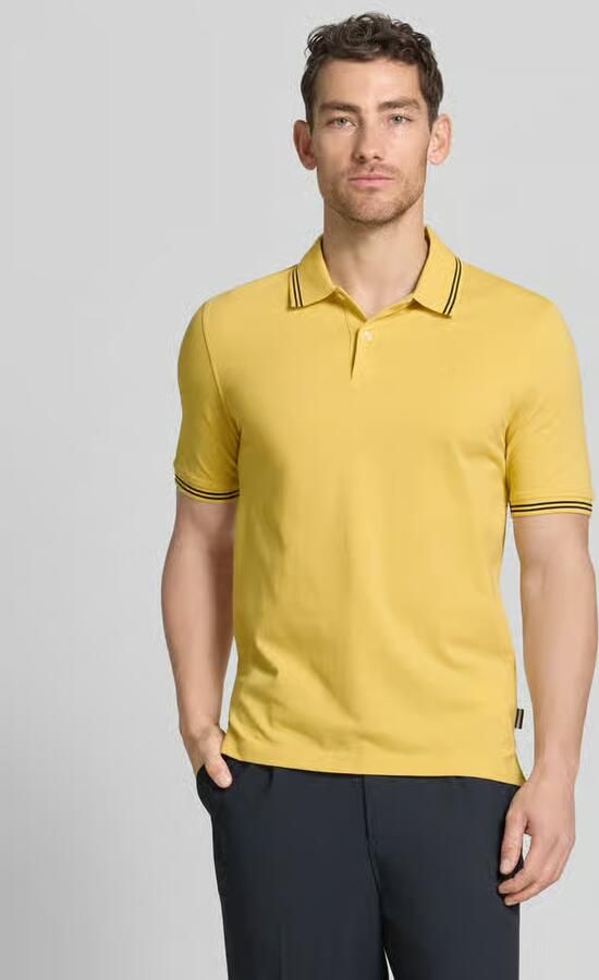 Bugatti regular fit poloshirt met gestikt logo - Foto 4