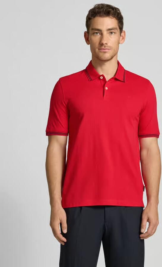 Bugatti regular fit poloshirt met gestikt logo - Foto 4