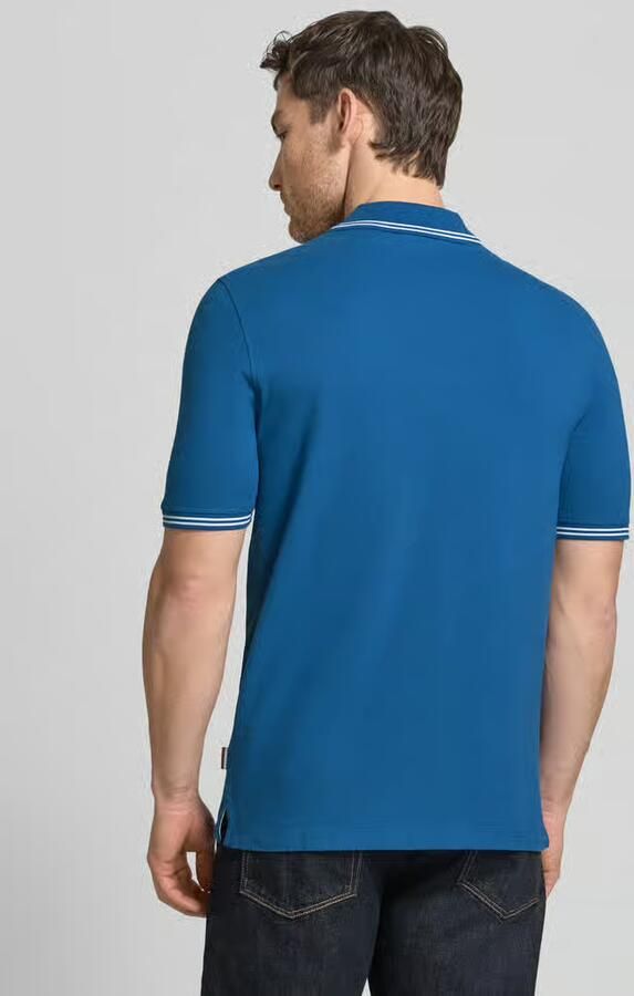 Bugatti regular fit poloshirt met gestikt logo - Foto 3