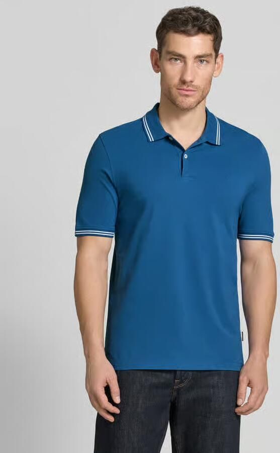 Bugatti regular fit poloshirt met gestikt logo - Foto 4