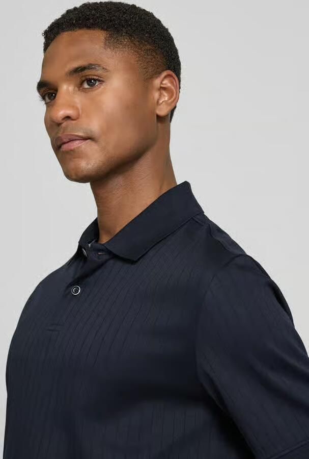 Bugatti regular fit poloshirt met knooplijst