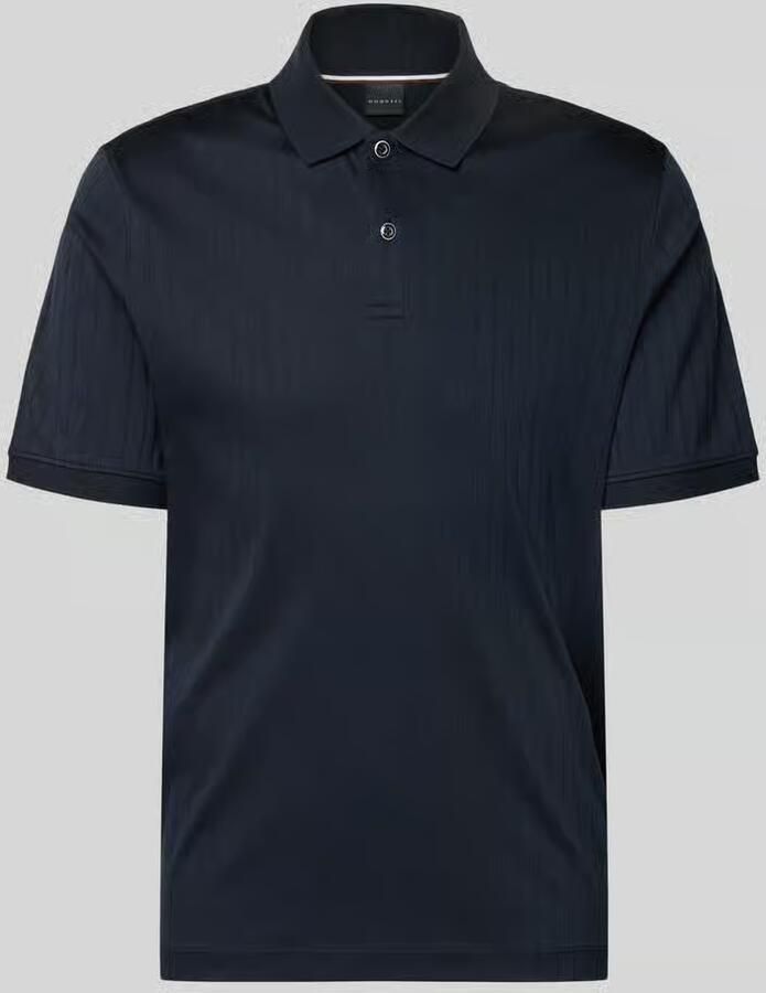 Bugatti regular fit poloshirt met knooplijst - Foto 2