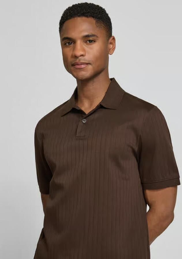 Bugatti regular fit poloshirt met knooplijst