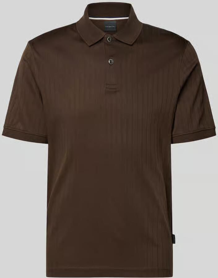 Bugatti regular fit poloshirt met knooplijst - Foto 2