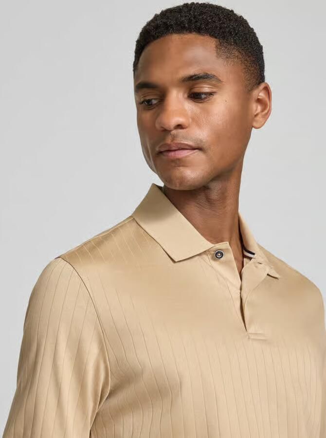 Bugatti regular fit poloshirt met knooplijst