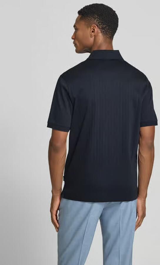 Bugatti regular fit poloshirt met knooplijst - Foto 2