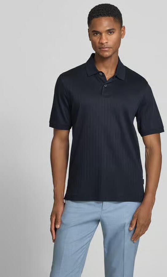 Bugatti regular fit poloshirt met knooplijst - Foto 3