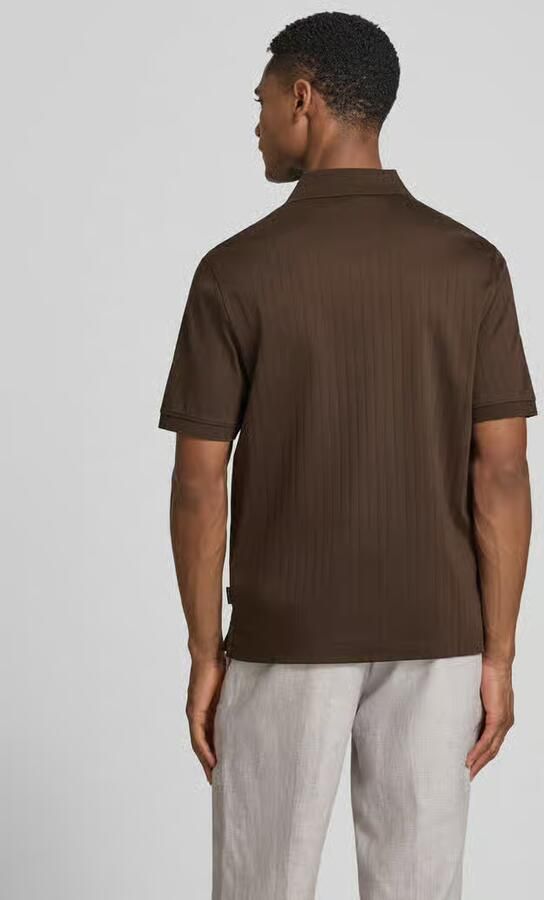 Bugatti regular fit poloshirt met knooplijst