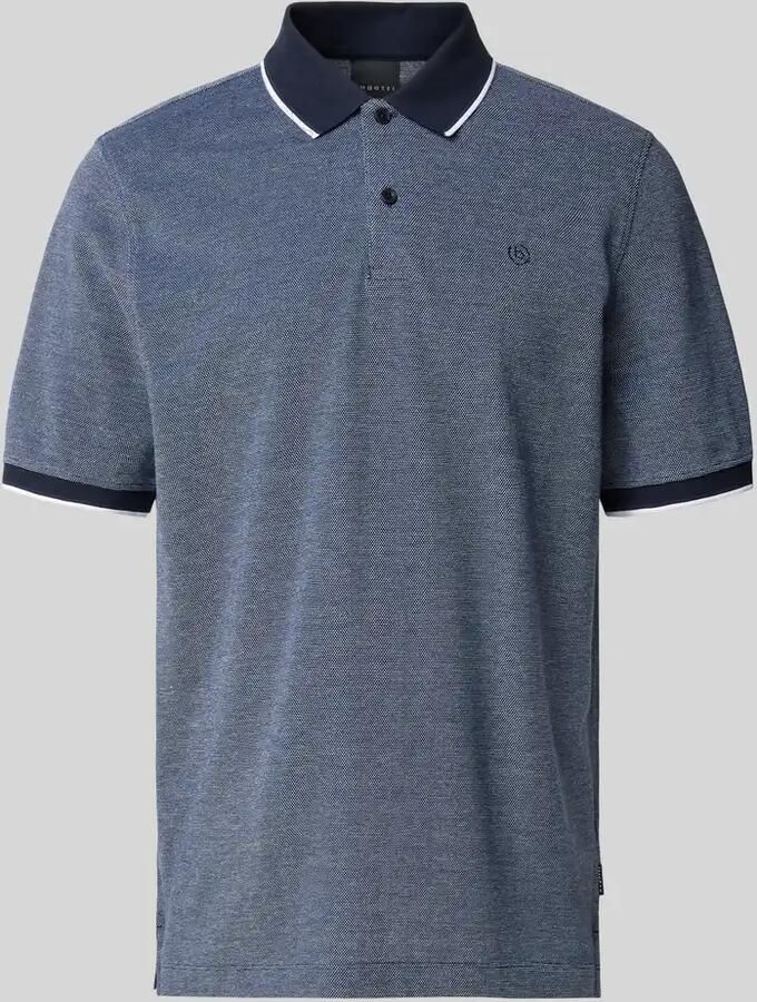 Bugatti regular fit poloshirt met labelstitching - Foto 2