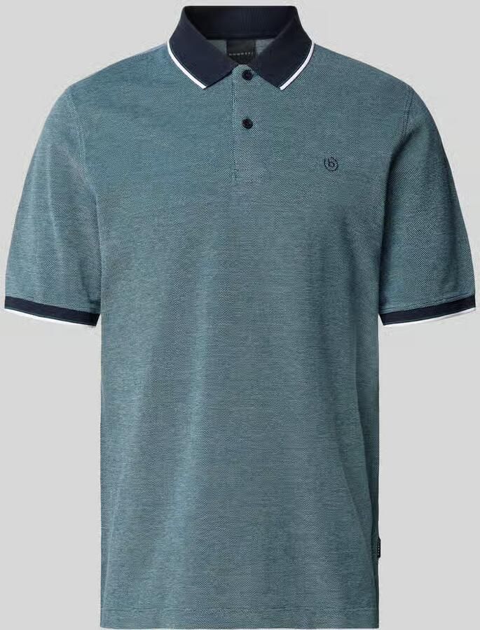 Bugatti regular fit poloshirt met labelstitching - Foto 2