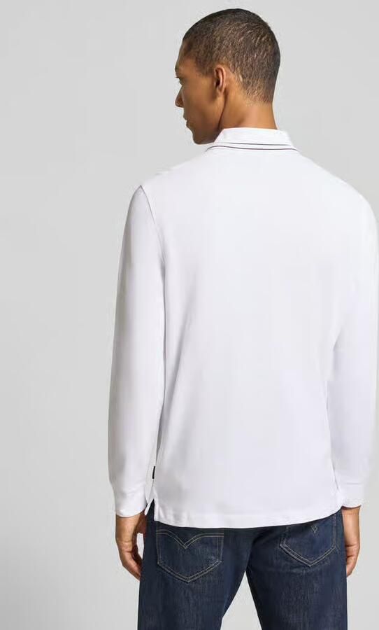 Bugatti Regular Fit poloshirt met lange mouw met knoopsluiting - Foto 2