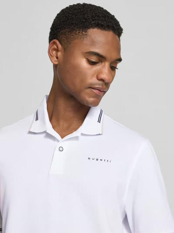 Bugatti regular fit poloshirt met logo