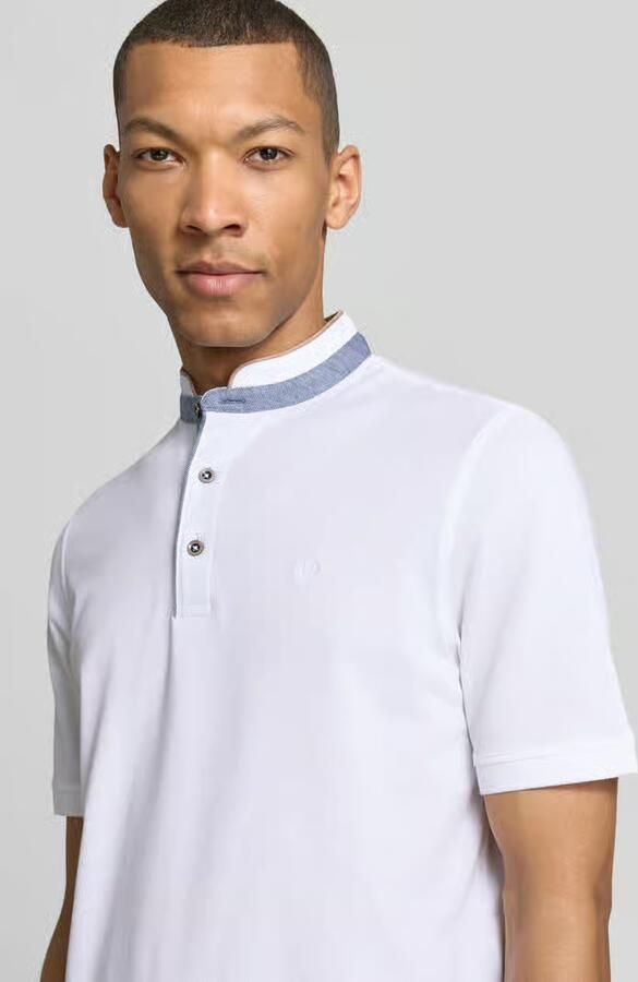 Bugatti regular fit poloshirt met opstaande kraag en gestikt logo