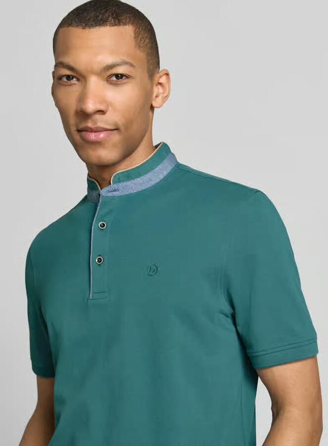 Bugatti regular fit poloshirt met opstaande kraag en gestikt logo