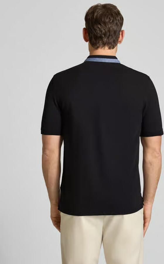 Bugatti regular fit poloshirt met opstaande kraag en gestikt logo