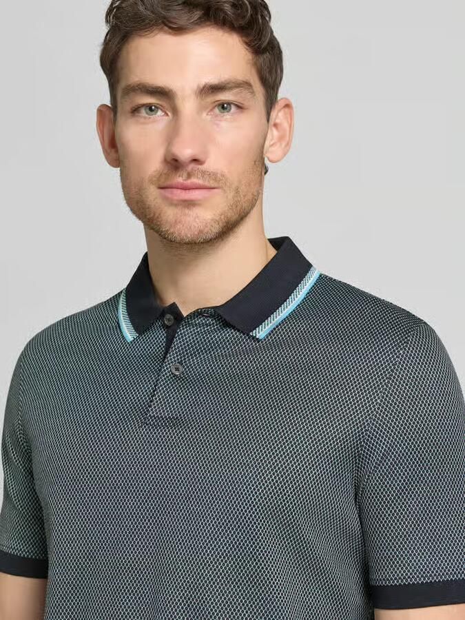 Bugatti regular fit poloshirt met polokraag en korte knoopsluiting