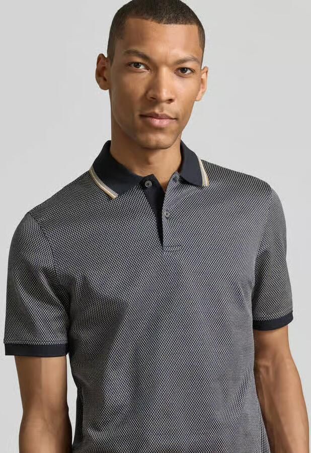 Bugatti regular fit poloshirt met polokraag en korte knoopsluiting