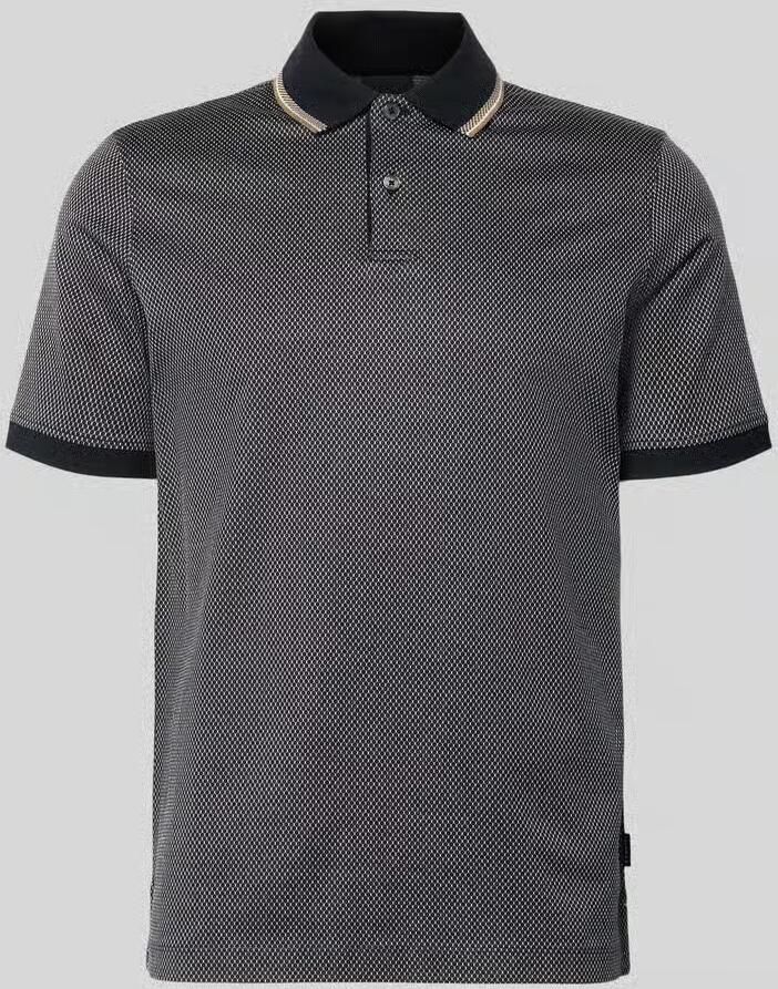 Bugatti regular fit poloshirt met polokraag en korte knoopsluiting - Foto 2