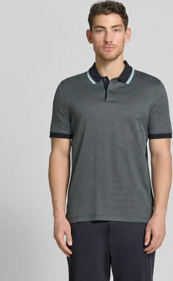 Bugatti regular fit poloshirt met polokraag en korte knoopsluiting - Foto 4