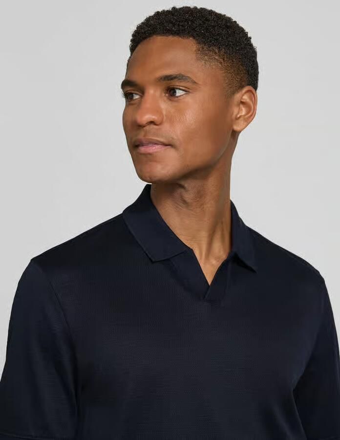 Bugatti regular fit poloshirt met structuurpatroon