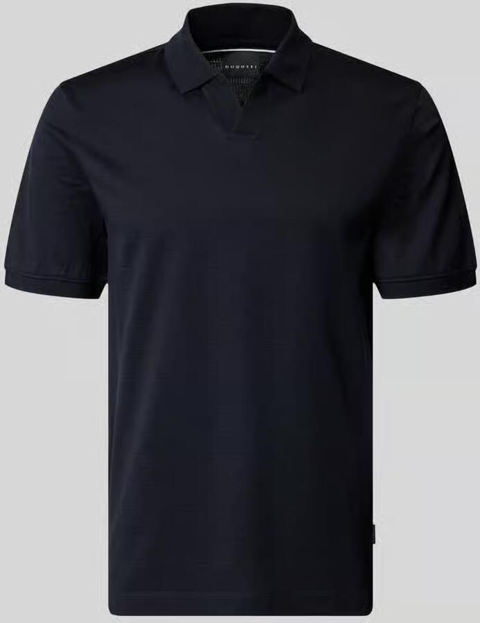 Bugatti regular fit poloshirt met structuurpatroon - Foto 2