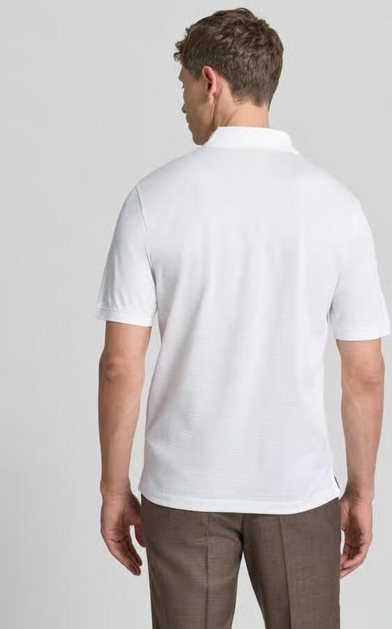 Bugatti regular fit poloshirt met structuurpatroon