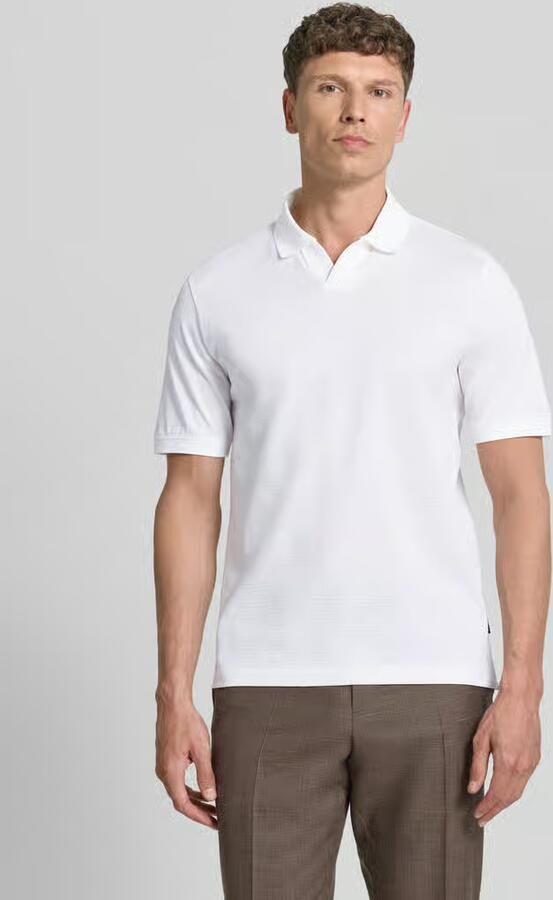 Bugatti regular fit poloshirt met structuurpatroon - Foto 4