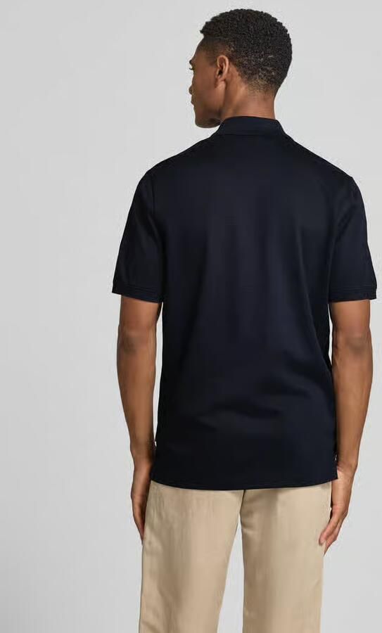 Bugatti regular fit poloshirt met structuurpatroon