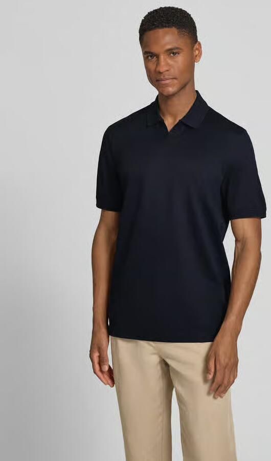 Bugatti regular fit poloshirt met structuurpatroon - Foto 4