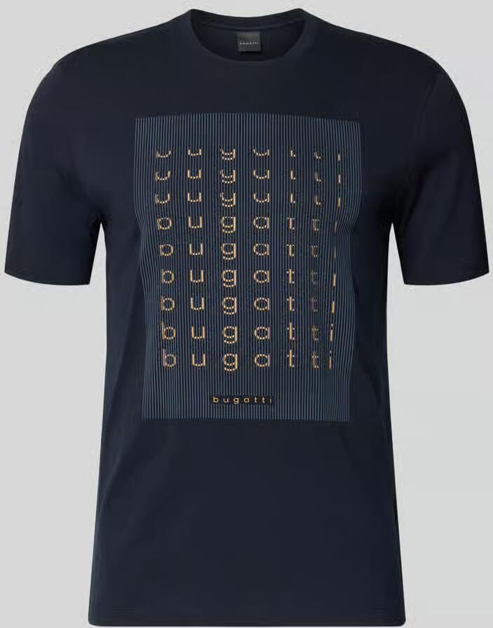 Bugatti regular fit T-shirt met logoprint - Foto 2