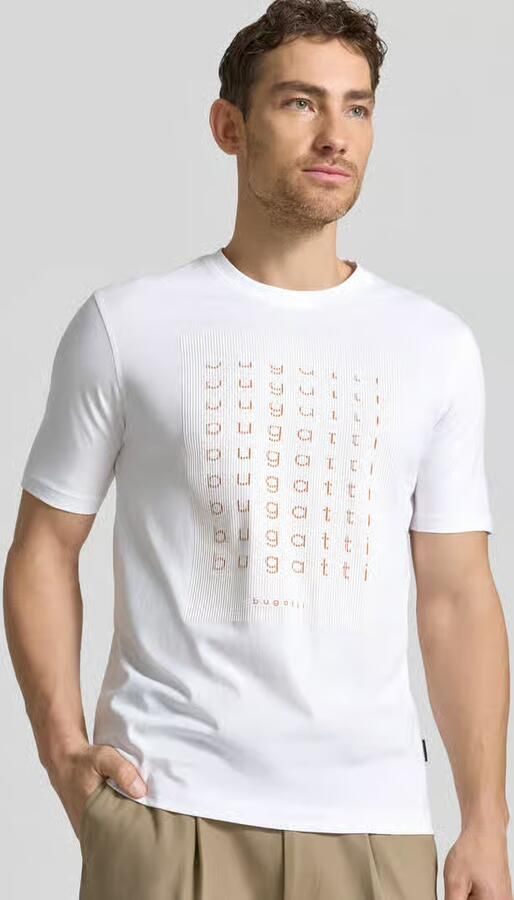 Bugatti regular fit T-shirt met logoprint